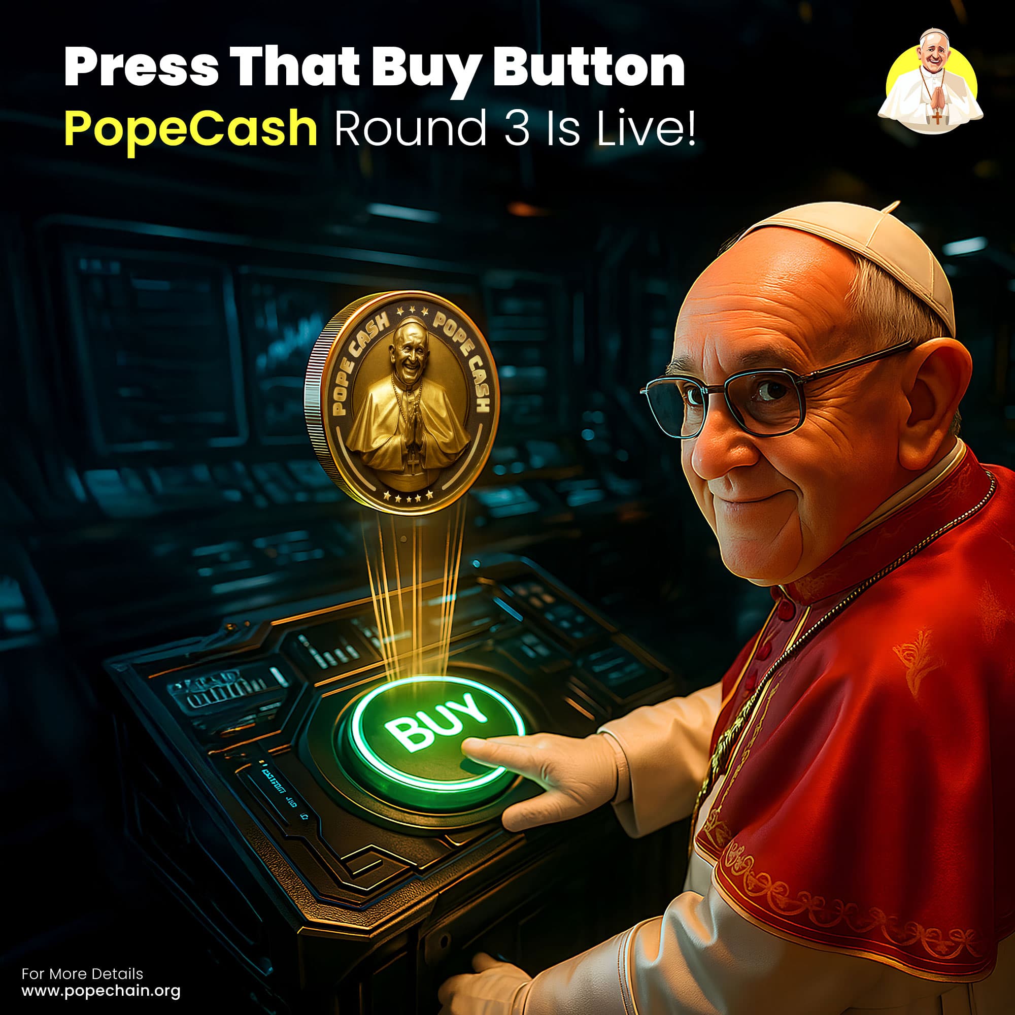 🔥 POPECASH IDO Round 3 Is Live — Limited Time Offer at Only $0.01!